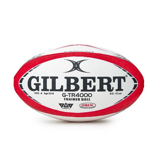 Мяч для регби GILBERT G-TR4000, Размер 4, Цвет Бело-красный