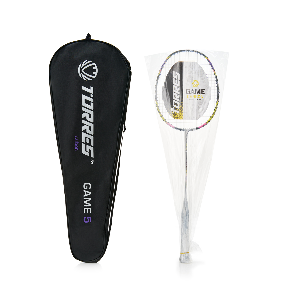 Ракетка для бадминтона TORRES Game 5, карбон