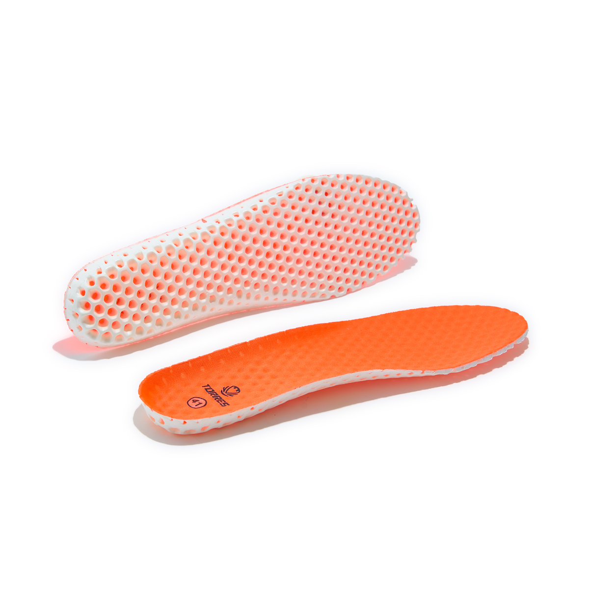 Стельки для обуви TORRES толщина 4-7мм, Размер 28, Цвет Оранжевый