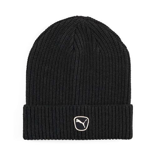 Шапка PUMA Cat Patch Mid Crown Beanie, Цвет Черный