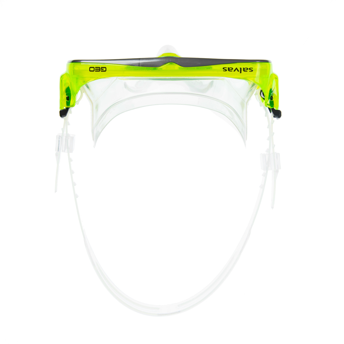Маска для плавания SALVAS Geo Jr Mask, размер детский, Размер junior, Цвет Желтый