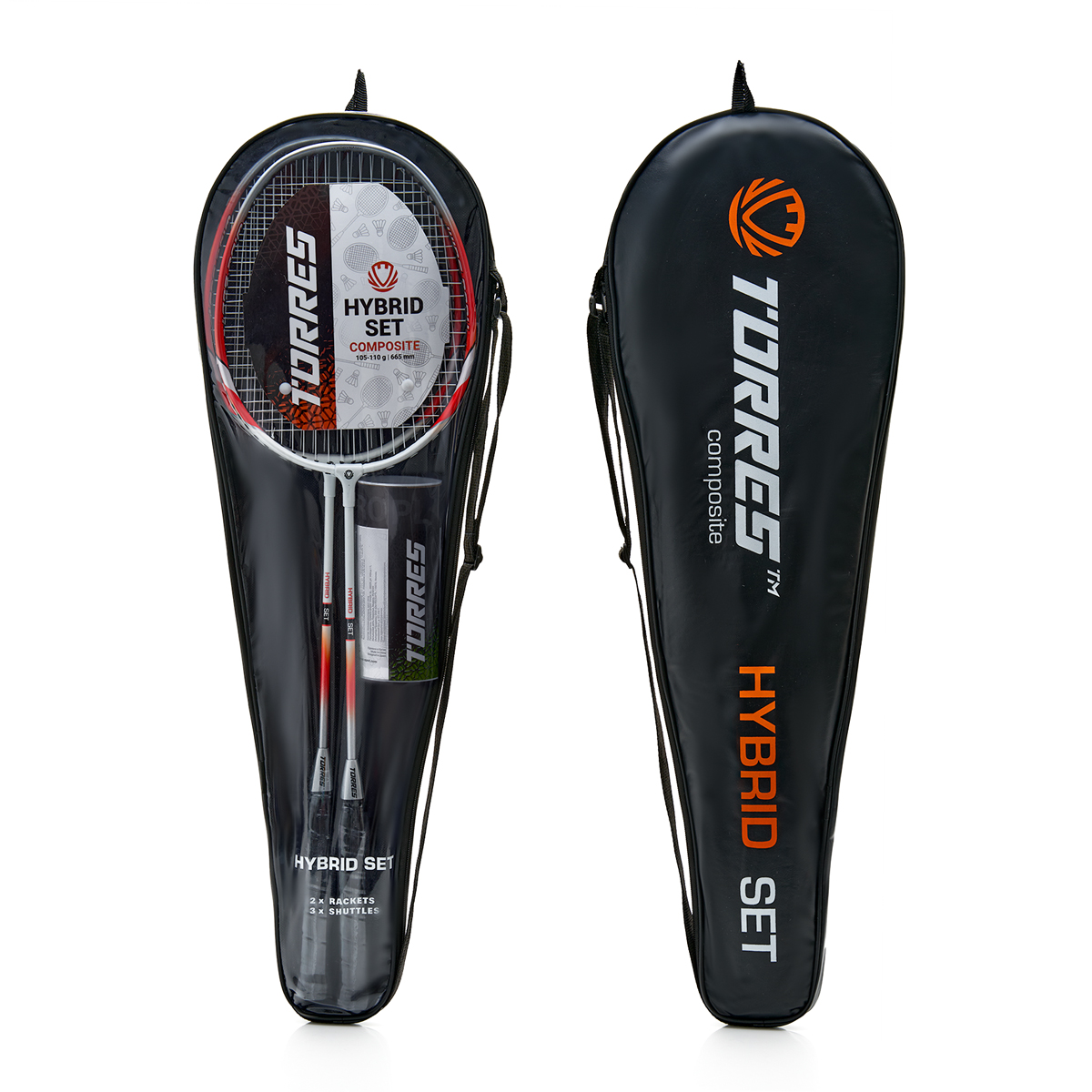 Набор для бадминтона TORRES Hybrid Set, 2 ракетки и 3 волана