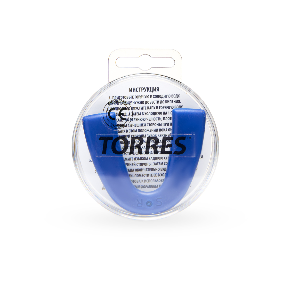 Капа боксерская TORRES, евростандарт, Цвет Синий