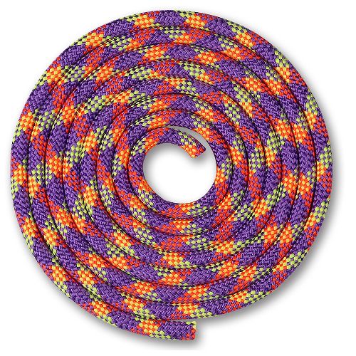 Скакалка гимнастическая INDIGO, длина 3м, Цвет Фиолетовый