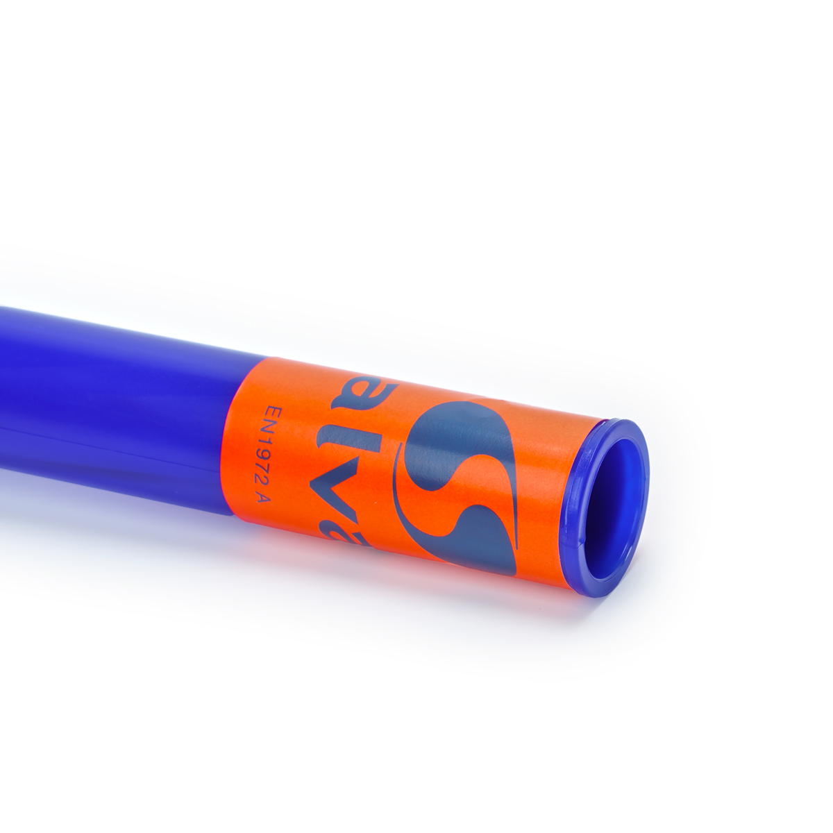 Трубка плавательная SALVAS Rapallo Snorkel, без клапана, размер взрослый, Цвет Синий