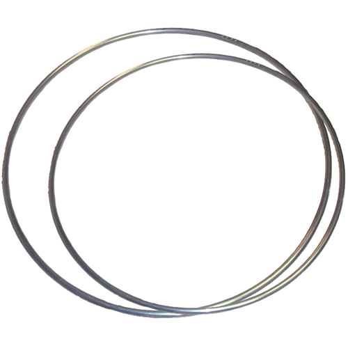 Обруч гимнастический алюминиевый, Цвет Серебристый металлик