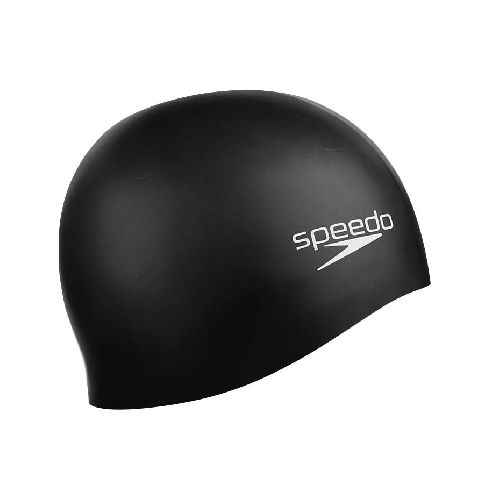 Шапочка для плавания SPEEDO Plain Flat Silicone Cap 8-709900001, детская, Цвет Черный
