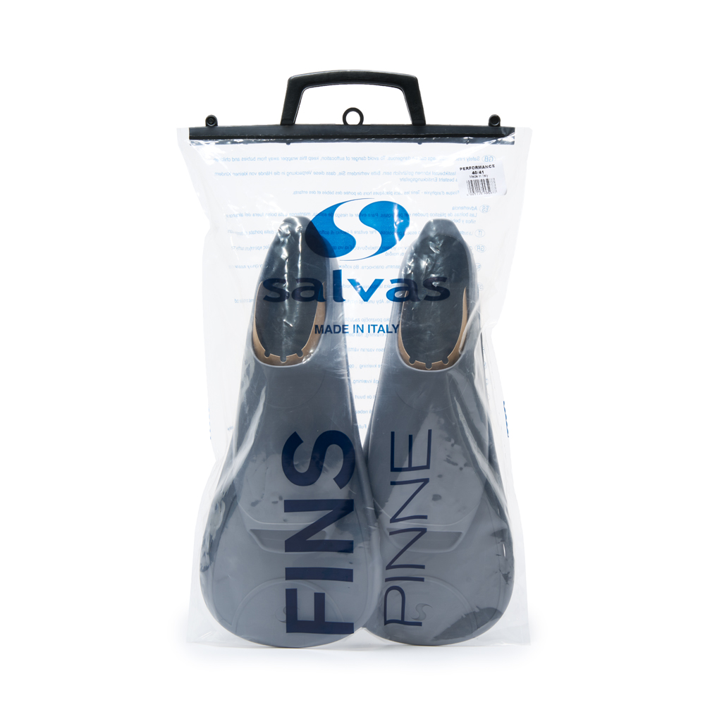 Ласты для бассейна Salvas Perfomance, Размер 40-41, Цвет Серый