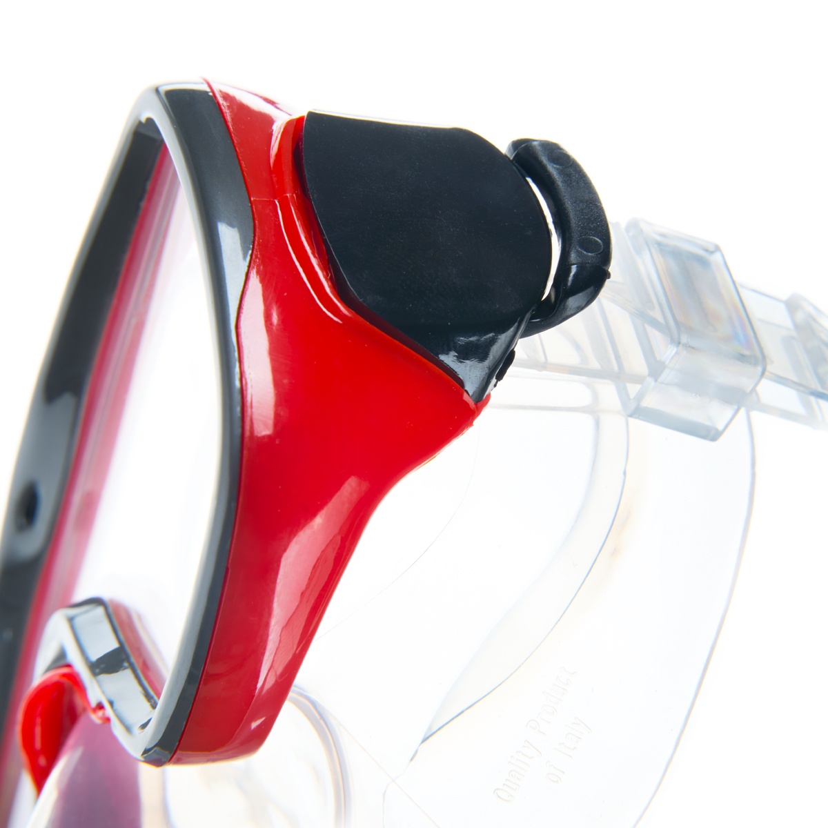 Маска для плавания SALVAS Geo Jr Mask, размер детский, Размер junior, Цвет Красный