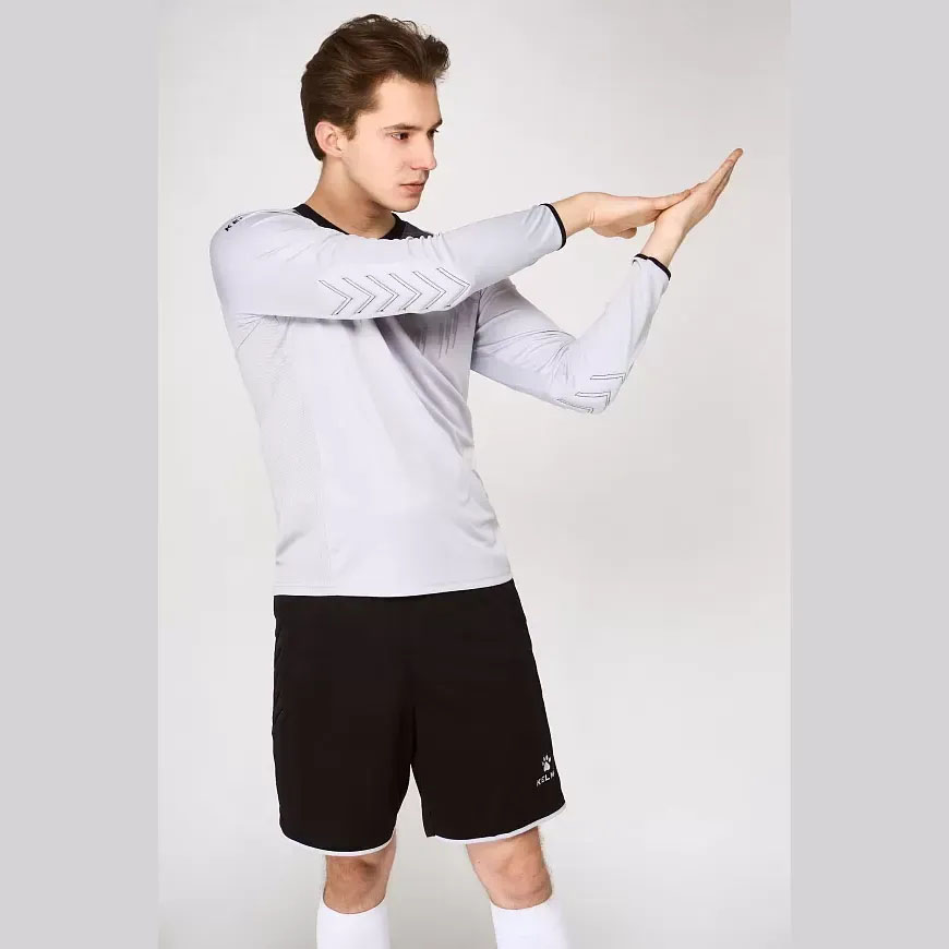 Форма футбольная вратарская KELME, Размер 3xl, Цвет Бело-серый