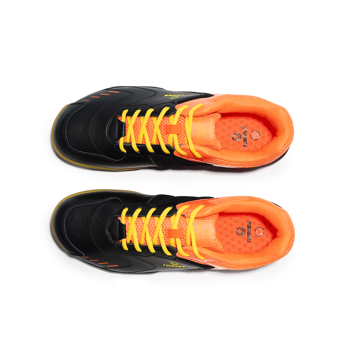 Бутсы зальные TORRES MAXIMA, Размер 38, Цвет Черный/Оранжевый