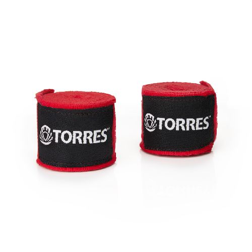 Бинт боксерский эластичный TORRES, 1 пара, Размер Дл. 2,5 м, Цвет Красный