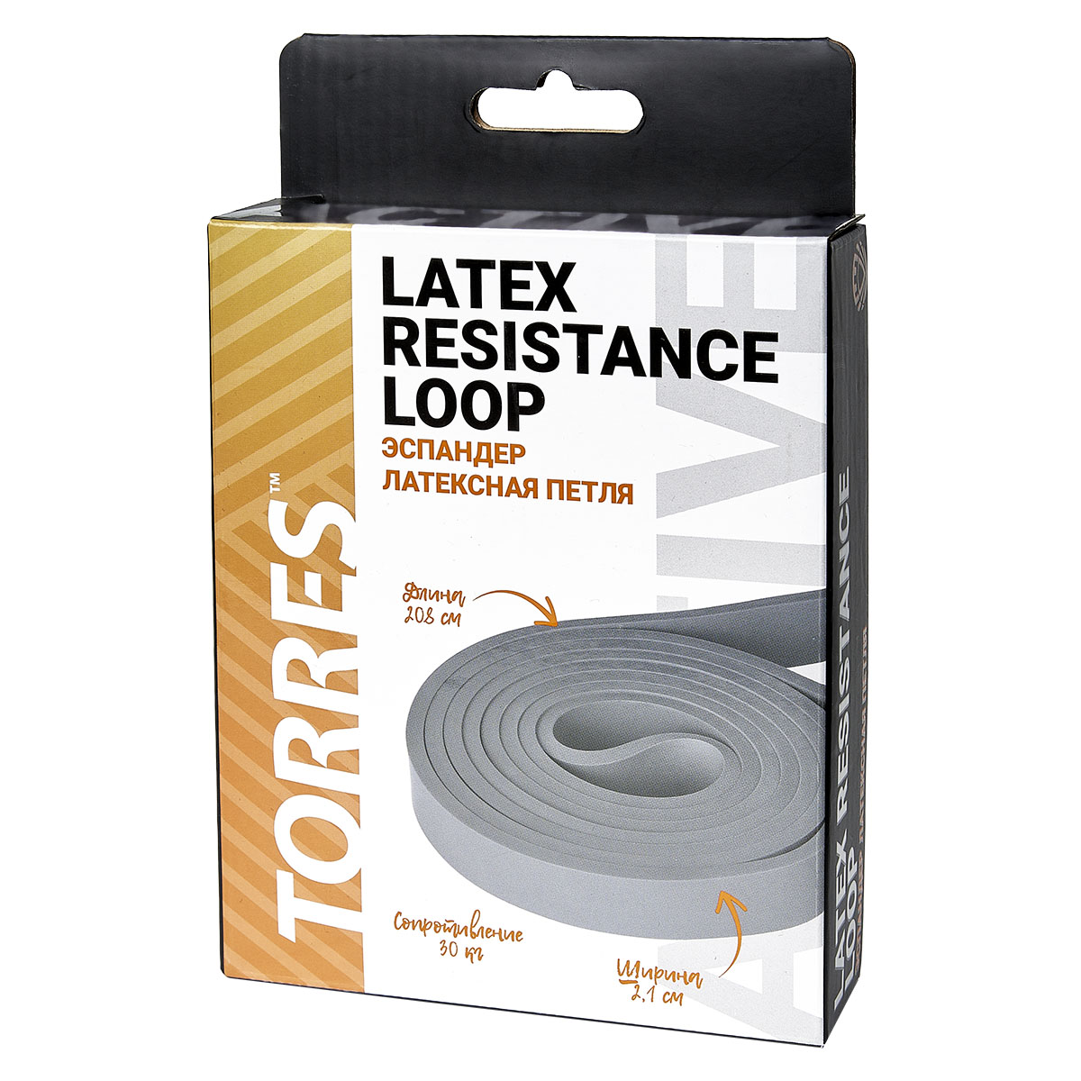 Эспандер TORRES латексная петля 208 см, сопротивление 30 кг