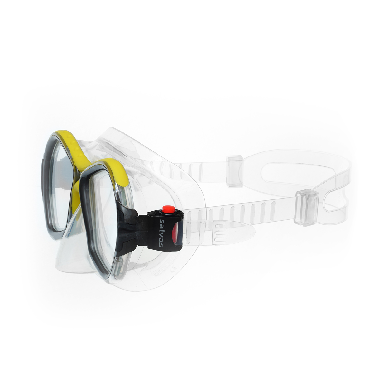 Маска для плавания SALVAS Phoenix Mask, профессиональная, размер взрослый, Цвет Желтый