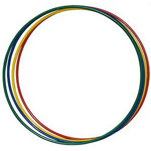 Обруч гимнастический, стальной, 900мм., Цвет Красный