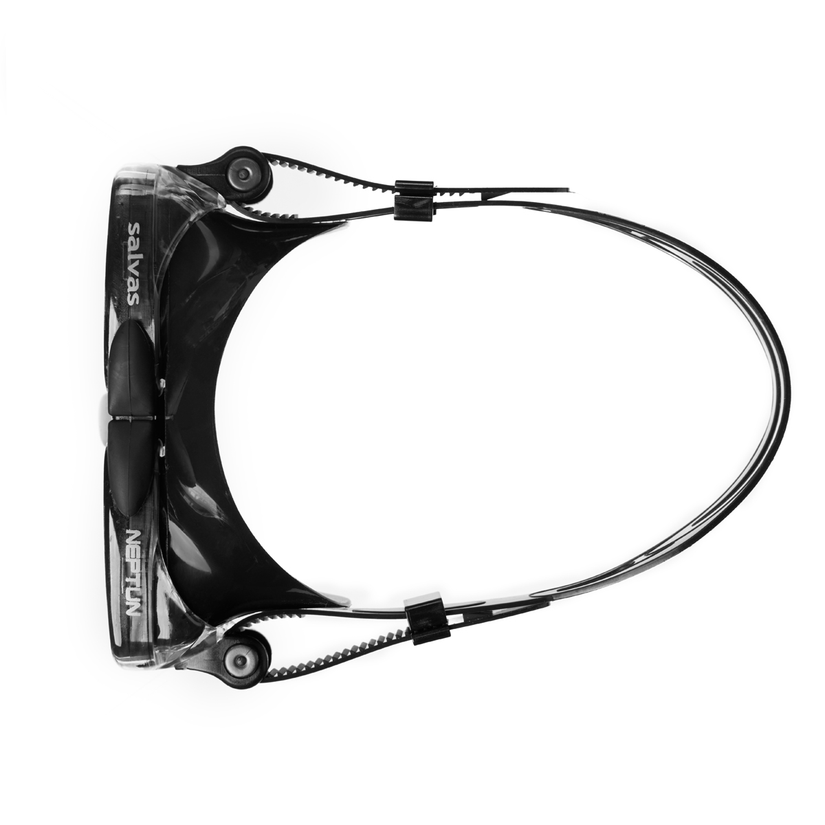 Маска для плавания SALVAS Neptun, профессиональная, размер взрослый, черная