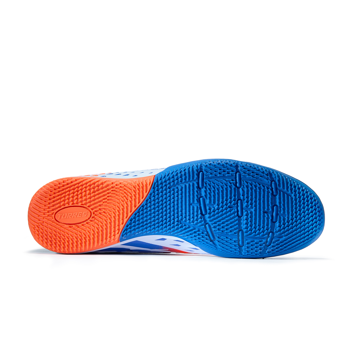 Бутсы зальные TORRES RAYO-J, Размер 34, Цвет Белый/Синий/Красный