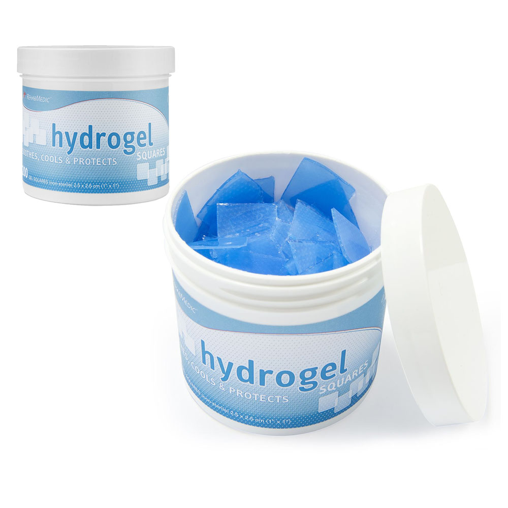 Гидрогелевые пластыри REHAB Second Skin Squares, размером 2.5x2.5 см, 200шт