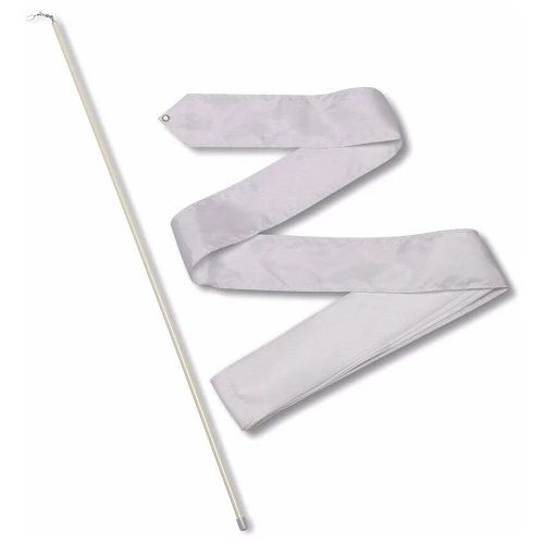 Лента гимнастическая с палочкой 50см, Цвет Белый