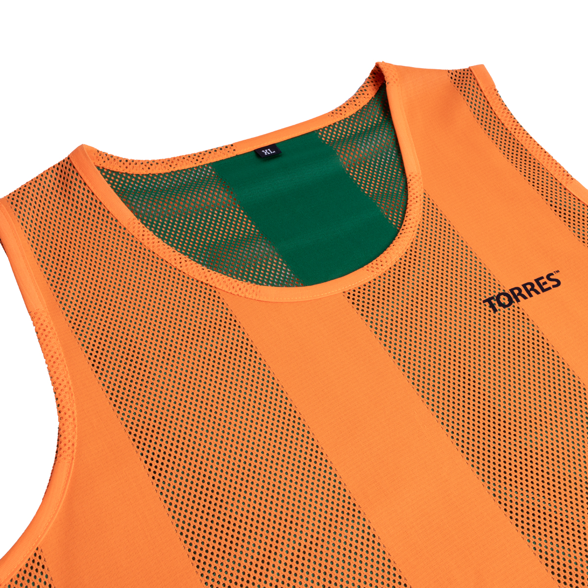 Манишка двухсторонняя TORRES детская, Цвет Оранжевый/Зеленый