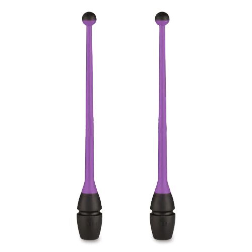 Булавы для художественной гимнастики INDIGO IN017, Размер 36 см, Цвет Фиолетово-черный