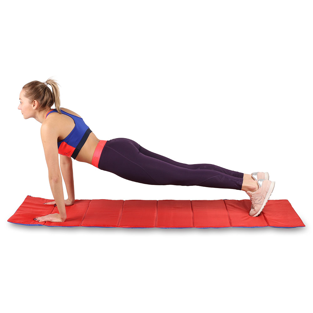 Коврик гимнастический INDIGO SM-042, Цвет Красный