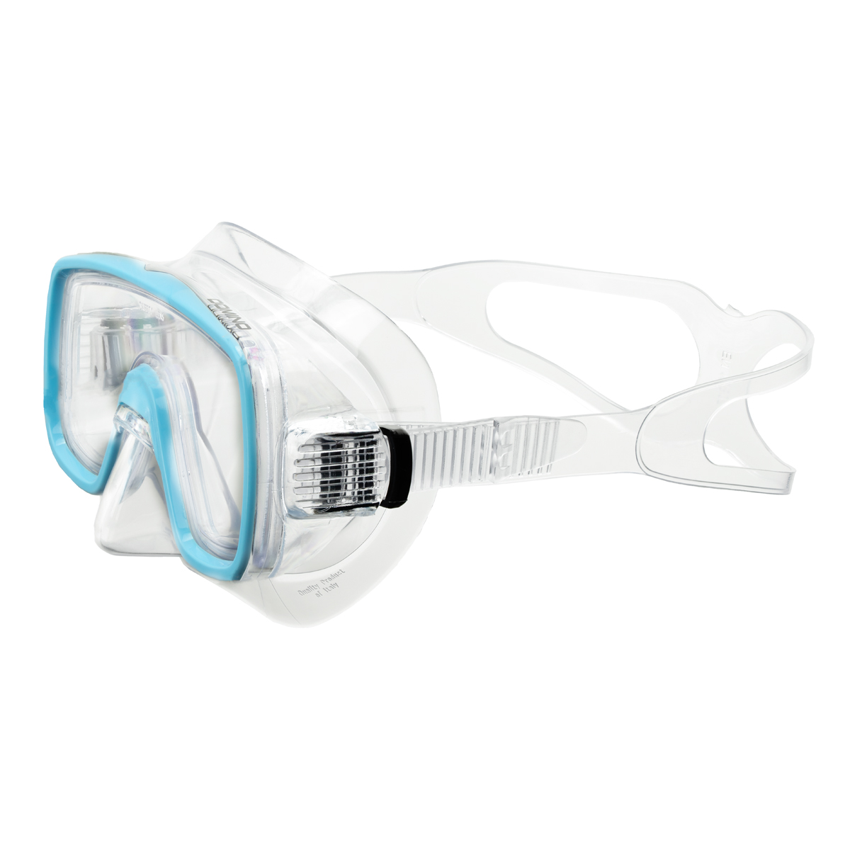 Маска для плавания SALVAS Domino Jr Mask, размер детский, Размер junior, Цвет Голубой