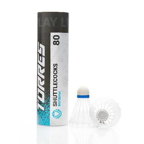 Воланы для бадминтона TORRES 80, ПВХ, 6 шт