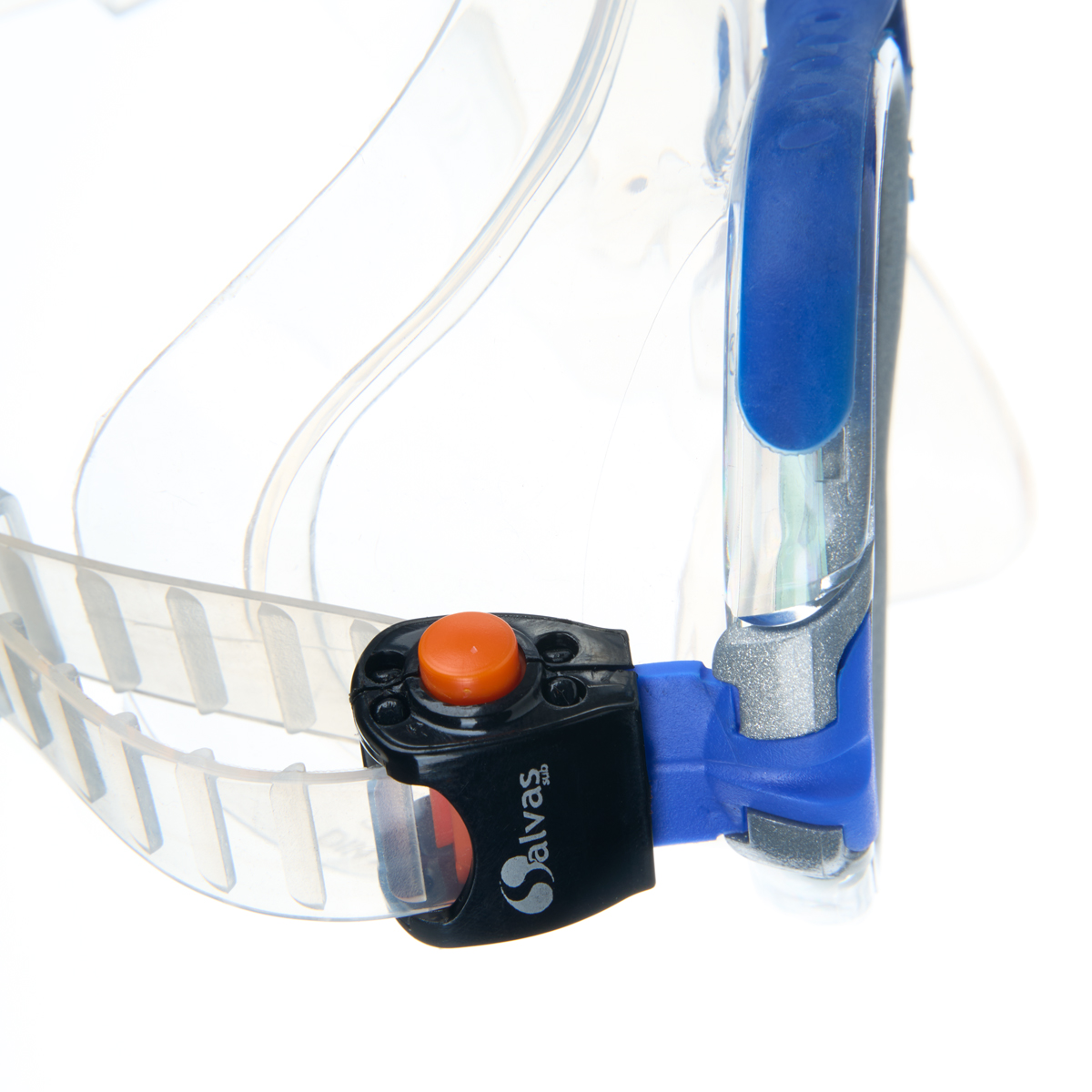 Маска для плавания SALVAS Phoenix Mask, профессиональная, размер взрослый, Цвет Синий