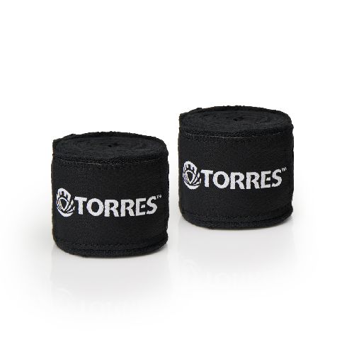 Бинт боксерский эластичный TORRES, 1 пара, Размер Дл. 2,5 м, Цвет Черный