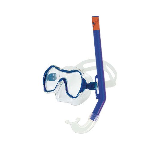 Набор для плавания SALVAS Haiti Set, размер Medium, в сетчатой сумке, Цвет Синий