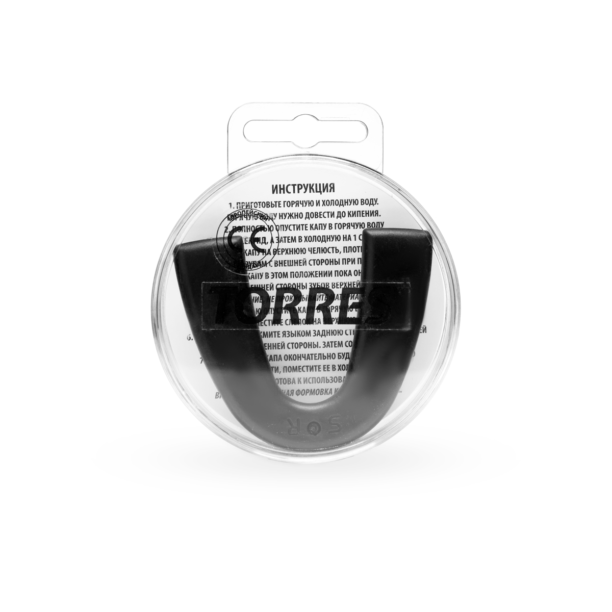 Капа боксерская TORRES, евростандарт, Цвет Черный