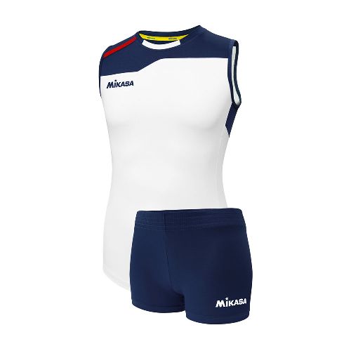 Форма волейбольная MIKASA, женская, Размер xxl, Цвет Бело-темносиний