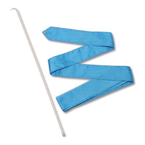 Лента гимнастическая с палочкой 56см, Цвет Голубой