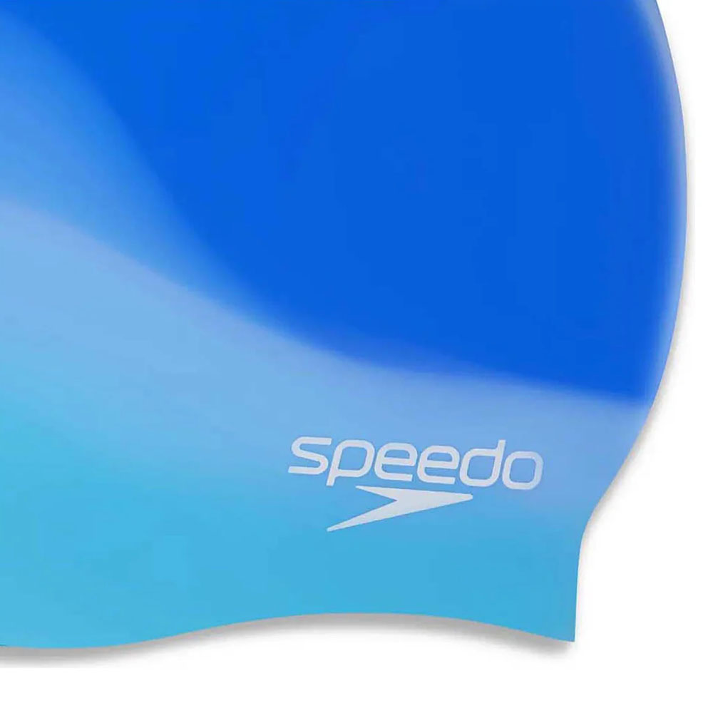 Шапочка для плавания SPEEDO Multi Color Silicone Cap, Цвет Голубой