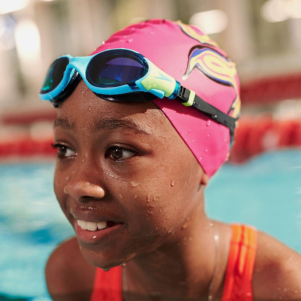 Шапочка для плавания SPEEDO Boom Silicone Cap Jr, детская, Цвет Коралловый