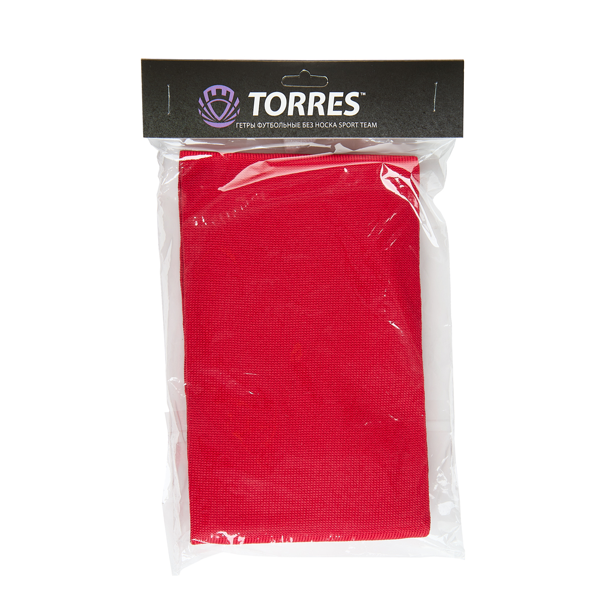 Гетры футбольные профессиональные TORRES Sport Team БЕЗ НОСКА, Размер 35-38, Цвет Красный