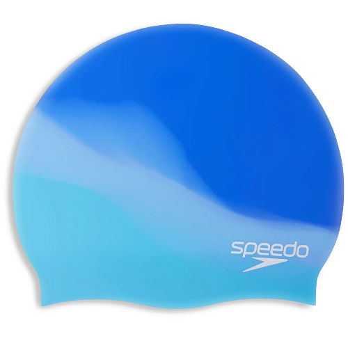 Шапочка для плавания SPEEDO Multi Color Silicone Cap, Цвет Голубой