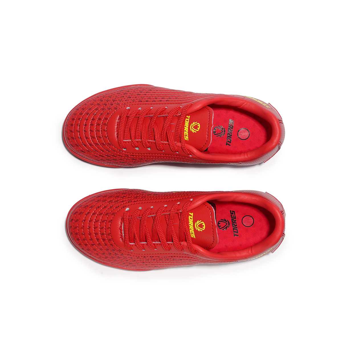 Бутсы зальные детские TORRES FLEX KID, Размер 28, Цвет Красный/Белый