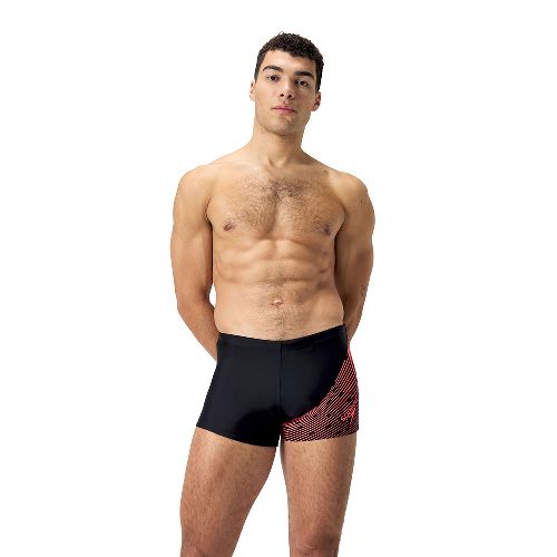 Плавки SPEEDO Eco Medley Logo Swim boxer, Размер р.30, Цвет Черно-оранжевый