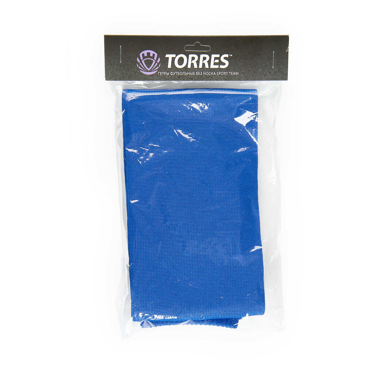 Гетры футбольные профессиональные TORRES Sport Team БЕЗ НОСКА, Размер 35-38, Цвет Васильковый