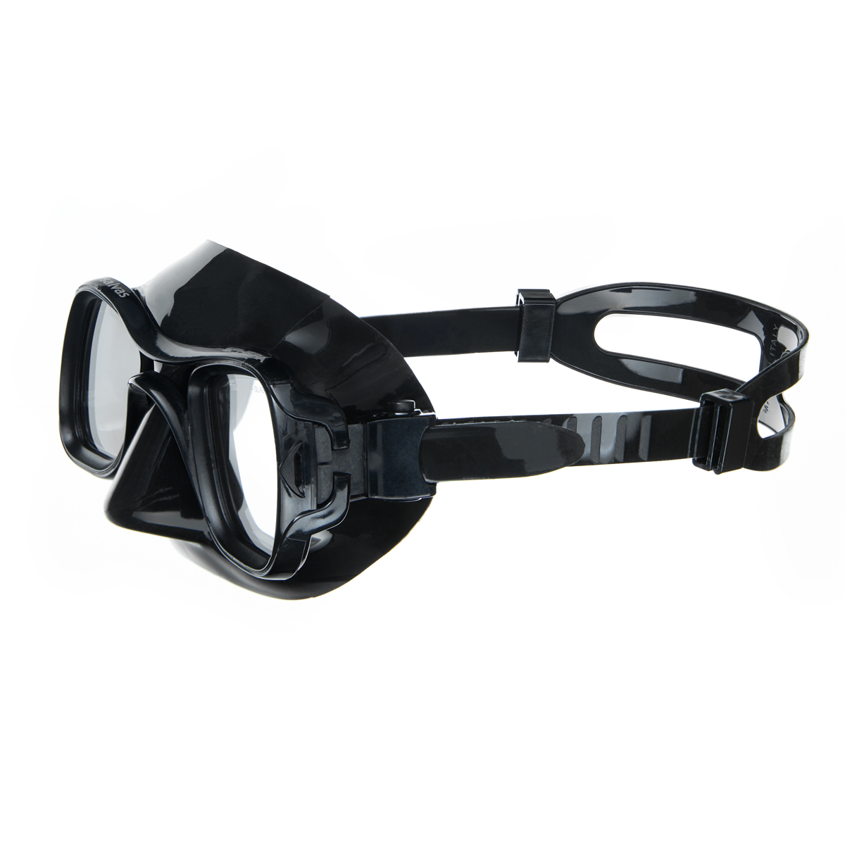 Маска для плавания SALVAS Sphera Black Sil, профессиональная, размер взрослый, черная