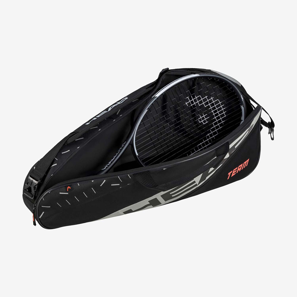 Сумка-чехол HEAD Team Racquet Bag S, 75*31*10см, Цвет Черно-оранжевый