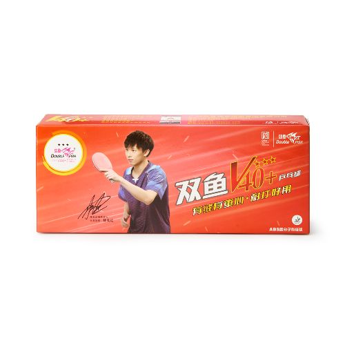 Мяч для настольного тенниса DOUBLE FISH 3*** , профессиональный. ITTF Approved, 10шт.