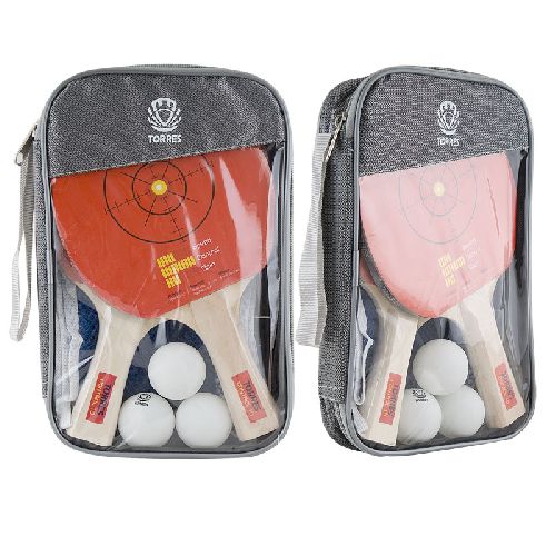 Набор для настольного тенниса TORRES Control 10, 2 ракетки, 3 мяча, сетка,  сумка-чехол