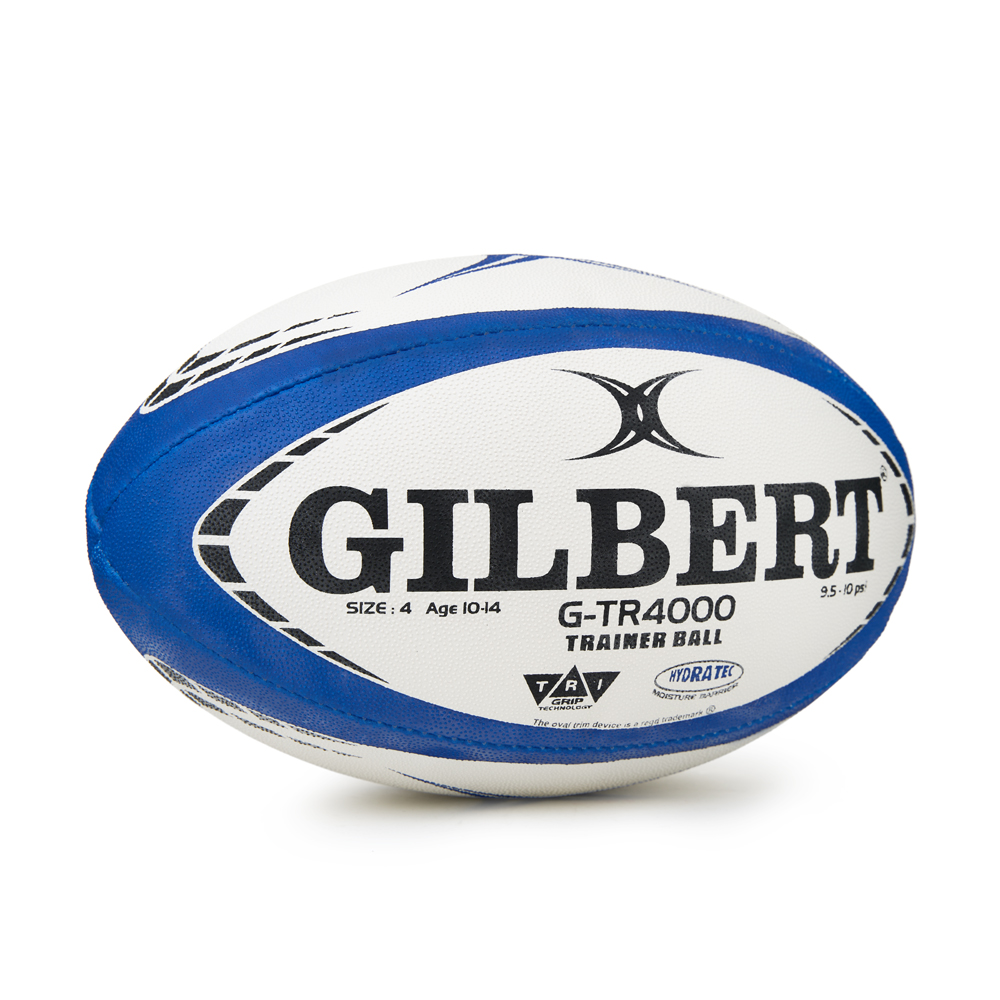 Мяч для регби GILBERT G-TR4000, Размер 4, Цвет Бело-темносиний