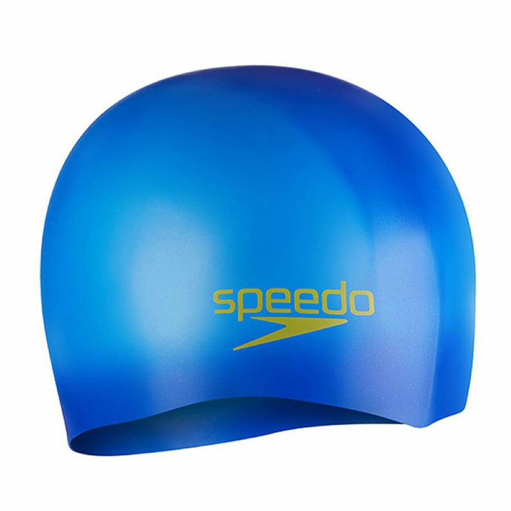 Шапочка для плавания SPEEDO Plain Moulded Silicone Cap Jr,  детская, Цвет Ярко-синий