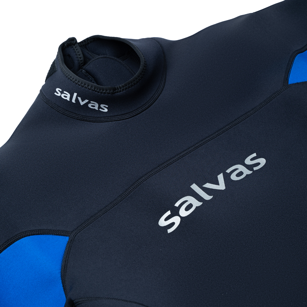 Гидрокостюм для плавания SALVAS Shorty Nemo Adult, мужской, с короткими рукавами и шортами, чёрно-синий, Размер l