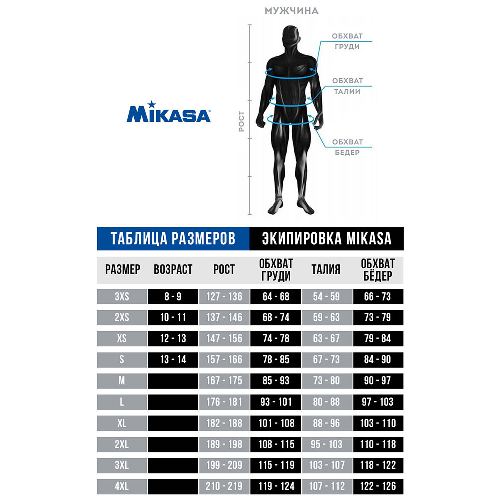 Брюки тренировочные MIKASA, Размер 3xl, Цвет Серый